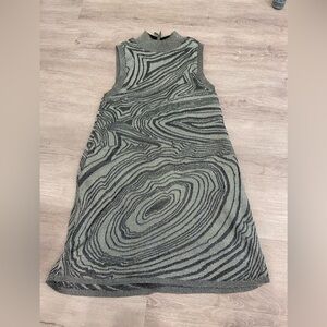 High neck mini dress